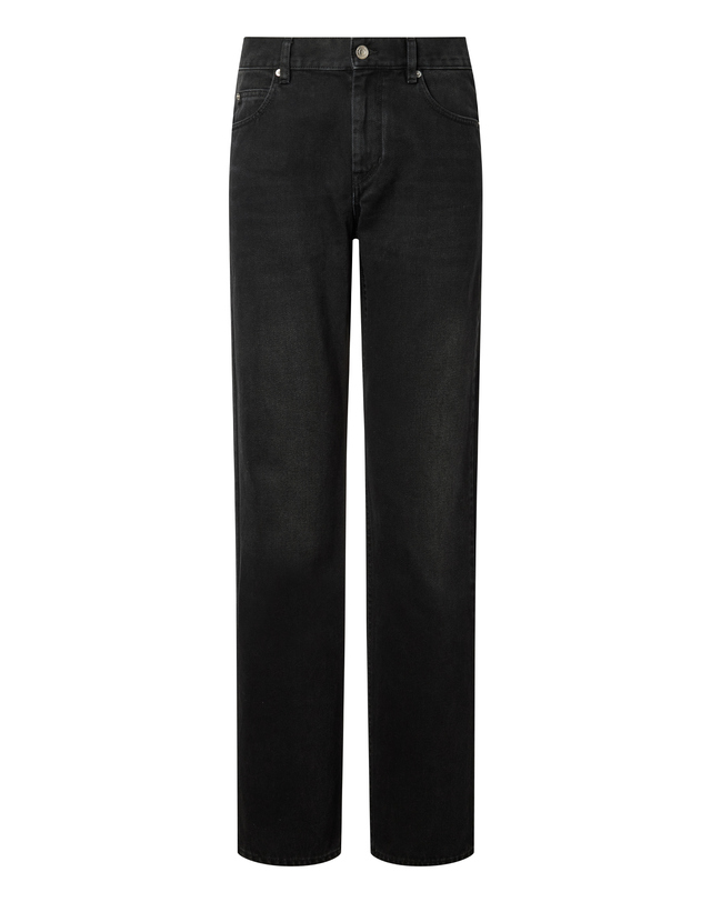 이자벨마랑남성 [ISABEL MARANT MEN] 블랙 워싱 면 데님팬츠 착용컷