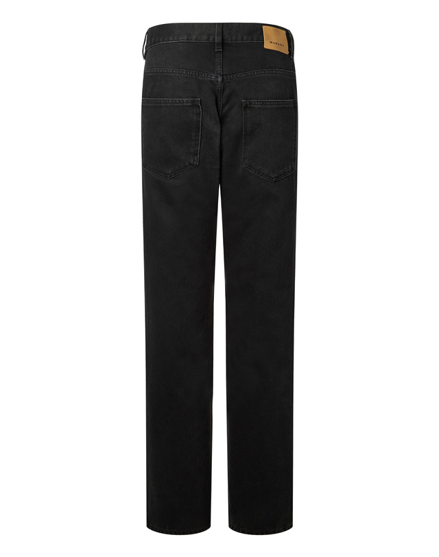 이자벨마랑남성 [ISABEL MARANT MEN] 블랙 워싱 면 데님팬츠 착용컷