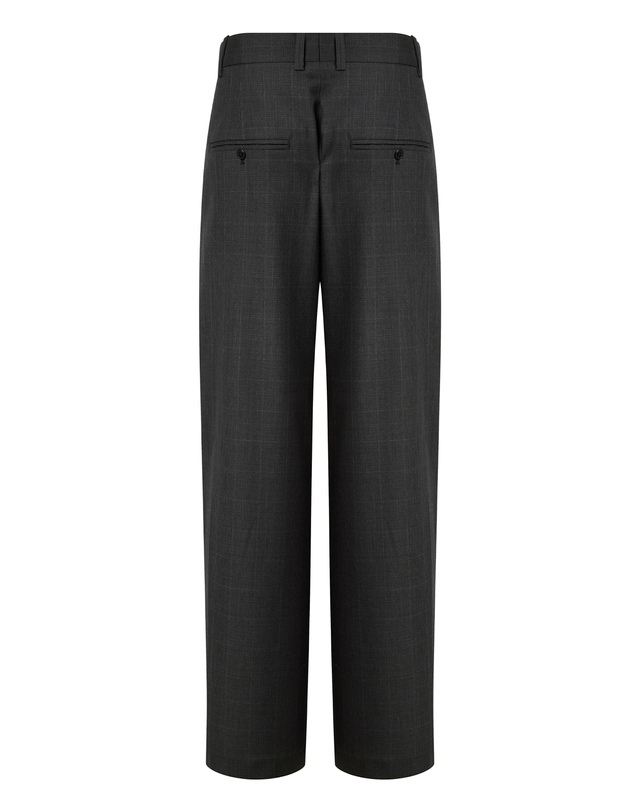 이자벨마랑남성 [ISABEL MARANT MEN] 그레이 체크 울 팬츠 진한 그레이 착용컷