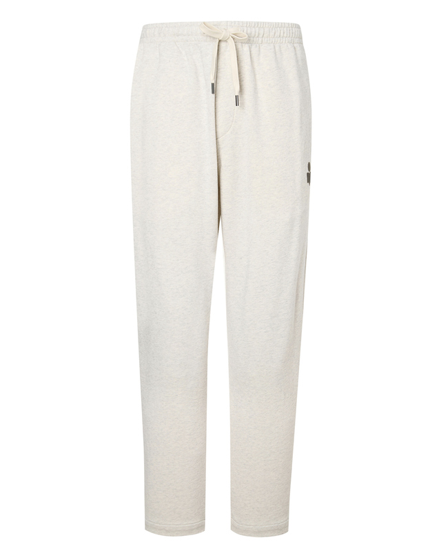 이자벨마랑남성 [ISABEL MARANT MEN] 카키 로고배색 면혼방 밴딩팬츠 착용컷