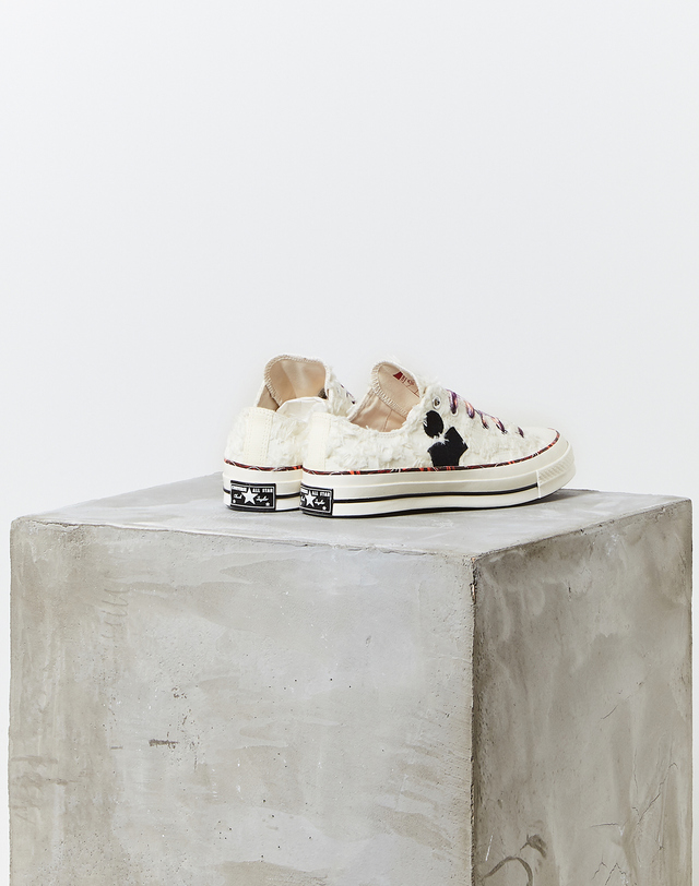 이자벨마랑남성 [ISABEL MARANT MEN X CONVERS] 크림 로고배색 면 스니커즈 블랙 착용컷