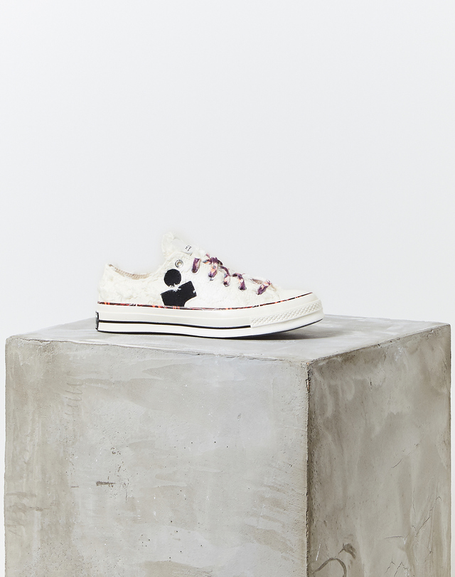 이자벨마랑남성 [ISABEL MARANT MEN X CONVERS] 크림 로고배색 면 스니커즈 블랙 착용컷