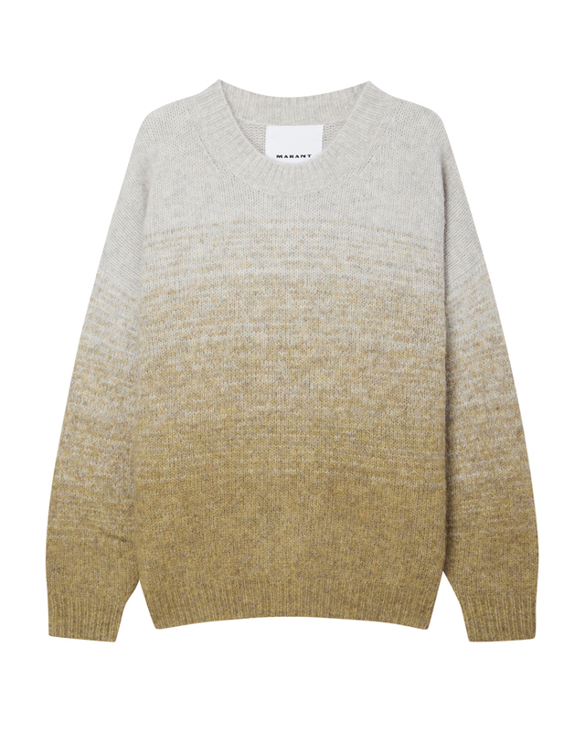 이자벨마랑남성 [ISABEL MARANT MEN] 베이지 그라데이션 알파카혼방 니트 착용컷