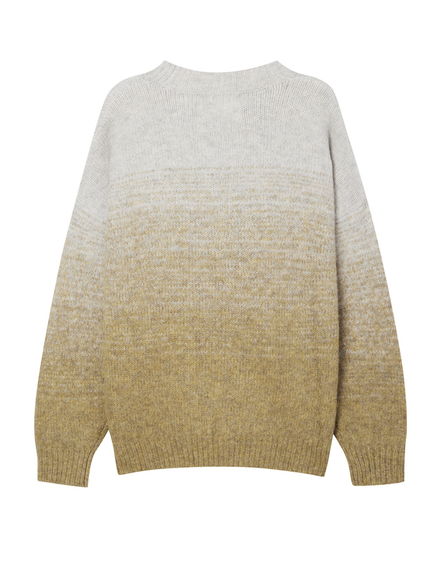 이자벨마랑남성 [ISABEL MARANT MEN] 베이지 그라데이션 알파카혼방 니트 착용컷