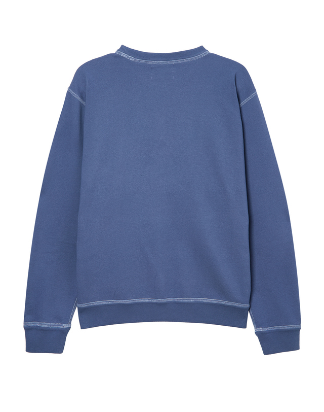 이자벨마랑남성 [ISABEL MARANT MEN] 블루 자수장식 면혼방 긴팔티셔츠 착용컷