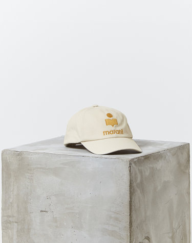 [ISABEL MARANT MEN] 크림 로고자수 면 캡모자