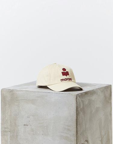 [ISABEL MARANT MEN] 와인 로고자수 면 캡모자