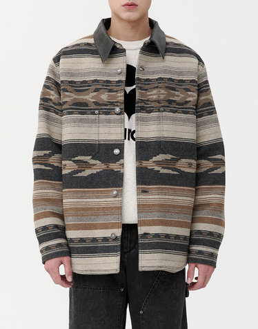 [ISABEL MARANT MEN] 블랙 패턴 울혼방 긴팔자켓