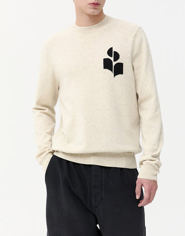 [ISABEL MARANT MEN] 그레이 로고배색 울혼방 니트
