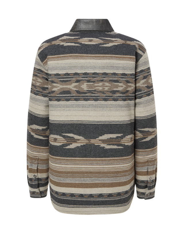 이자벨마랑남성 [ISABEL MARANT MEN] 블랙 패턴 울혼방 긴팔자켓 착용컷