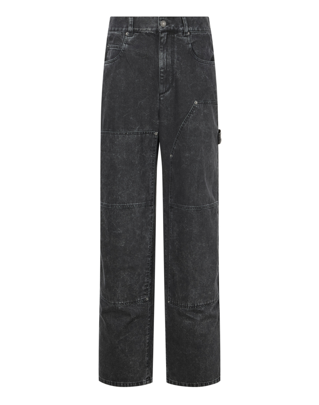 이자벨마랑남성 [ISABEL MARANT MEN] 블랙 워싱 면 데님팬츠 착용컷