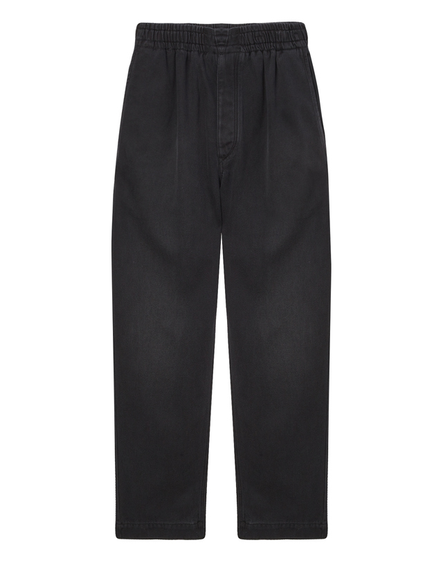 이자벨마랑남성 [ISABEL MARANT MEN] 블랙 워싱 면혼방 밴딩데님팬츠 착용컷
