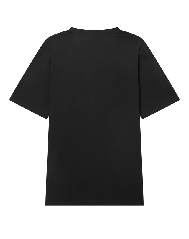 이자벨마랑남성 [ISABEL MARANT MEN] 블랙 프린트배색 면 반팔티셔츠 착용컷