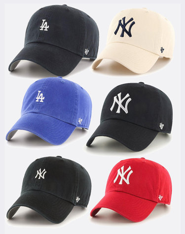 47브랜드 MLB모자 LA/ NY 클린업 볼캡 모자