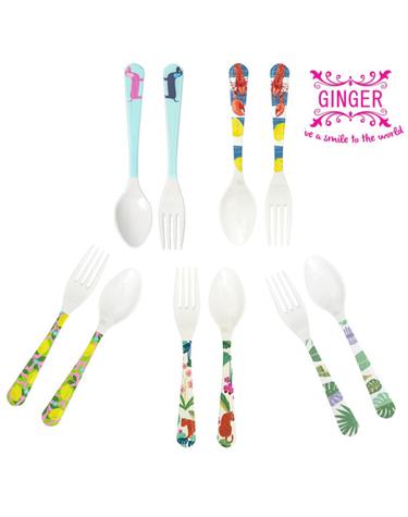 ginger 진저 유아식기 포크 수저 세트(대) 6종