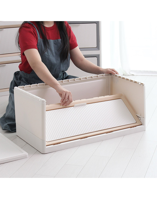 올리빙 올리 폴드 수납 서랍장 650 5단 착용컷