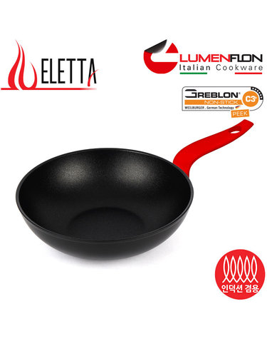 [루멘플론] 엘레타 레드 WOK 28cm