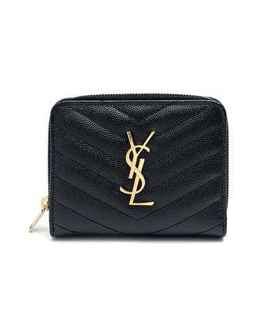 [SAINT LAURENT] 생로랑 모노그램 지퍼 반지갑 668288-BOW01-1000