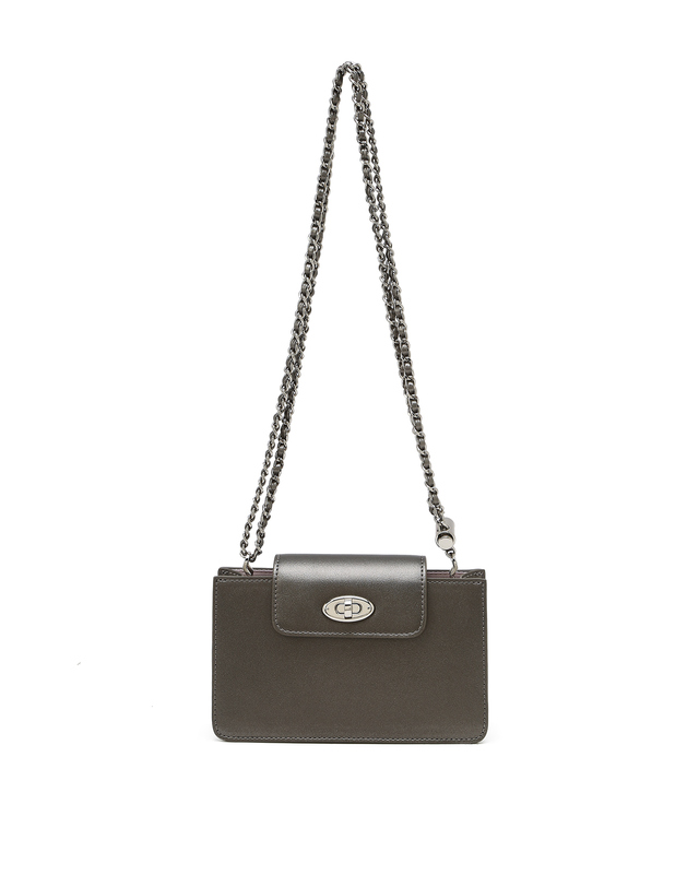 질 바이 질스튜어트 [안나]스몰 체인 크로스백 실버 착용컷