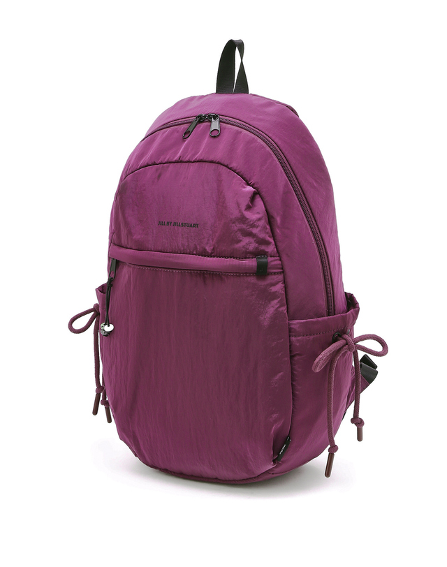 질 바이 질스튜어트 [듄] 스트링비즈 백팩M_다크퍼플 진한 퍼플 착용컷