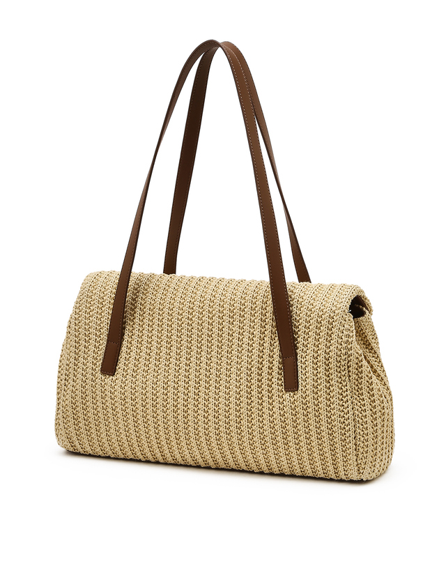 질 바이 질스튜어트 [SUMMER BAG][벨라] 리본 숄더백_라탄 브라운 상세