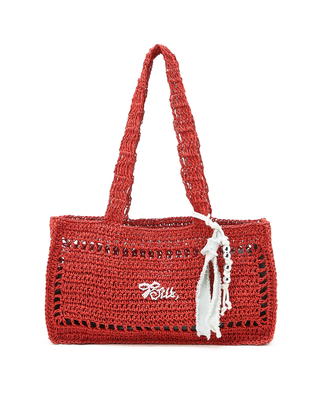 질 바이 질스튜어트 [SUMMER BAG][아이르] 라피아 숄더백_레드 상세