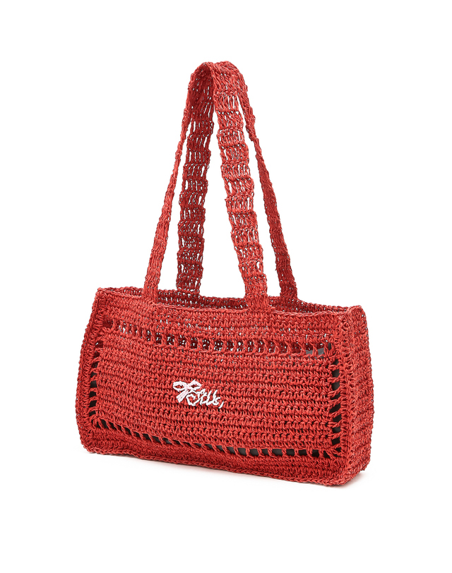 질 바이 질스튜어트 [SUMMER BAG][아이르] 라피아 숄더백_레드 상세