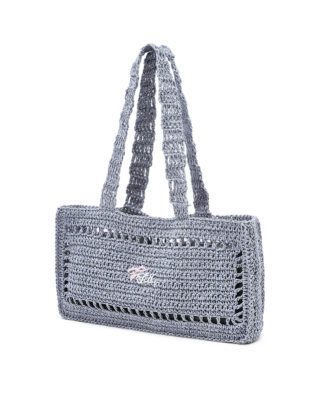 질 바이 질스튜어트 [SUMMER BAG][아이르] 라피아 숄더백_라이트블루 밝은 블루 상세