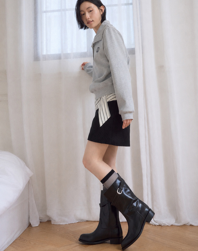질 바이 질스튜어트 [메이븐] 베이직 미들부츠_블랙 상세