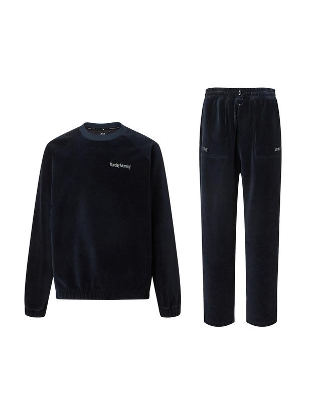 질스튜어트 뉴욕 질스튜어트 스포츠 [Holiday With Corduroy Set] 네이비 코지 코듀로이 셋업 진한 네이비 착용컷