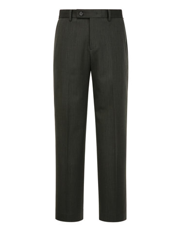 [THE TWILL] [TOLLEGNO] [SEMIWIDE-FIT] 울 셋업 팬츠 - 다크카키