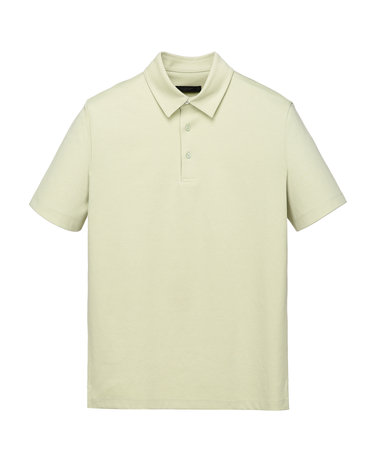 [GENTLE JERSEY] 라이트옐로우그린 반팔 카라 레귤러핏 티셔츠