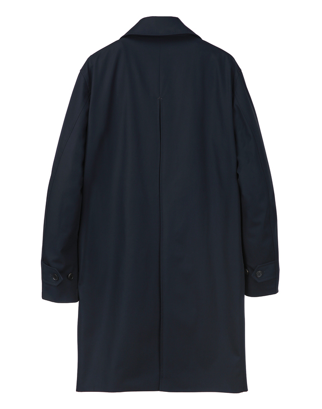 질스튜어트 뉴욕 남성 [ITALY-FABRIC] 레귤러핏 Officer Mac Coat 차콜 그레이 착용컷