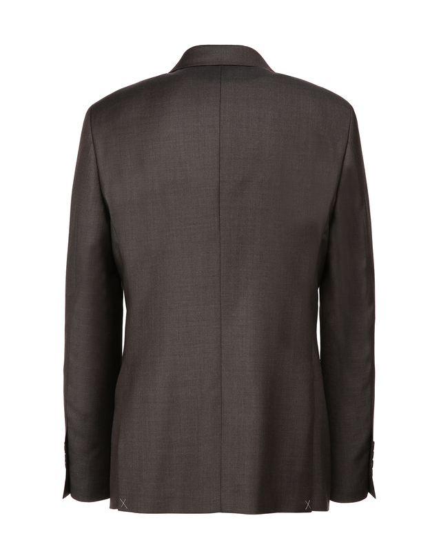 질스튜어트 뉴욕 남성 [E.ZEGNA 원단] 다크브라운 시그니처 솔리드 수트 자켓 진한 브라운 착용컷