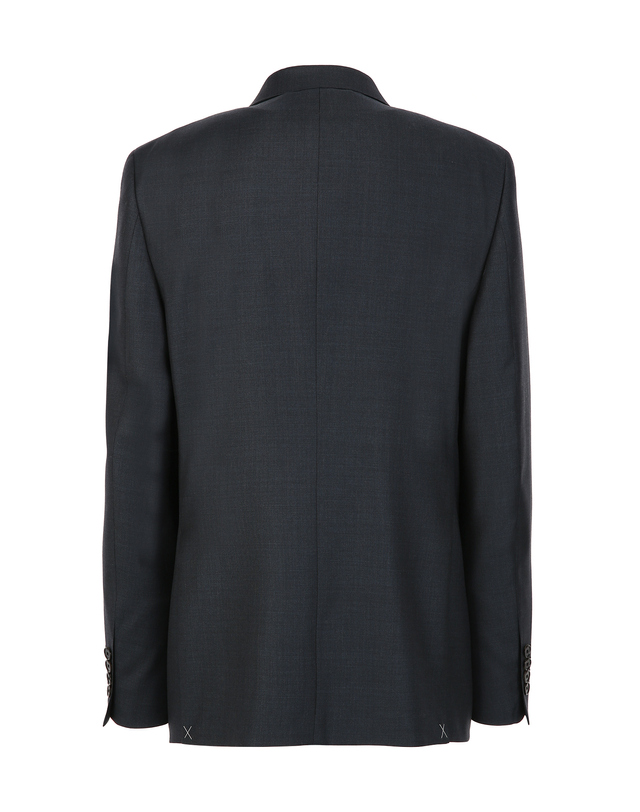 질스튜어트 뉴욕 남성 [E.ZEGNA 원단] 시그니처 투톤 수트 자켓 - 다크터콰이즈블루 진한 청록 착용컷