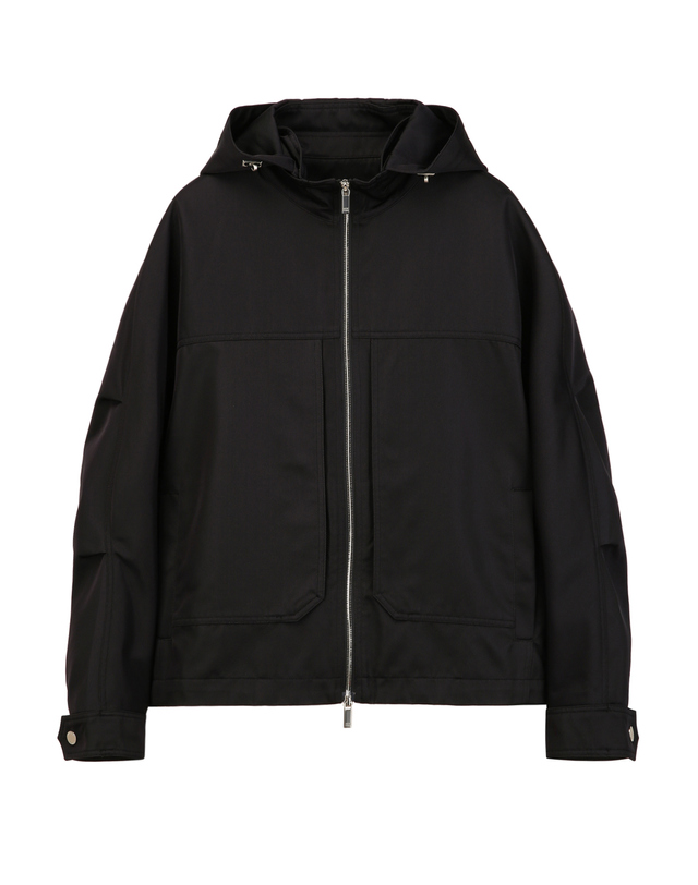 질스튜어트 뉴욕 남성 [THE TWILL] [GIPITEX] 트윌 후드탈착 점퍼 - 블랙 착용컷