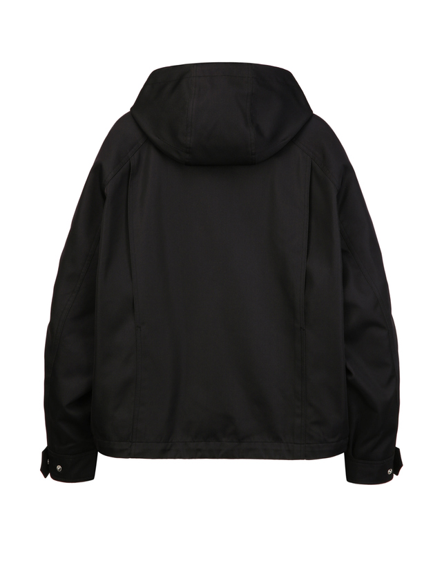 질스튜어트 뉴욕 남성 [THE TWILL] [GIPITEX] 트윌 후드탈착 점퍼 - 블랙 착용컷