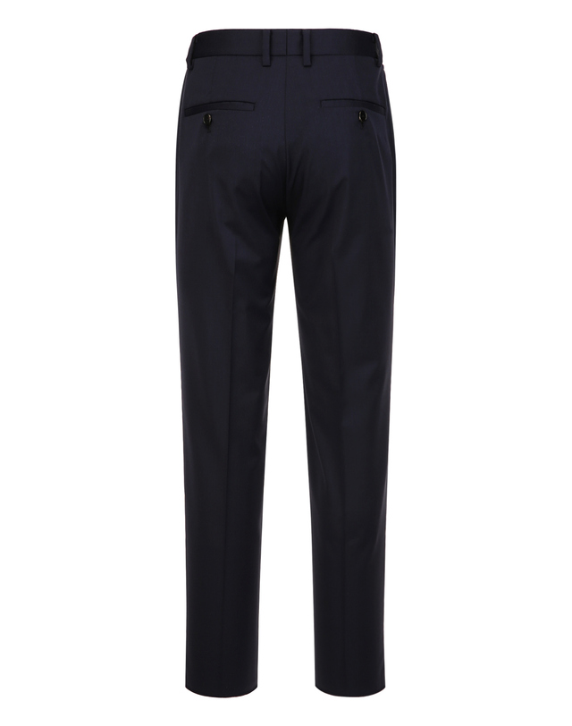 질스튜어트 뉴욕 남성 [MARZOTTO] [ORDINARY-FIT] 울 블렌드 셋업 팬츠 - 다크네이비 진한 네이비 착용컷