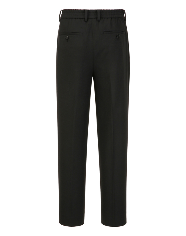 질스튜어트 뉴욕 남성 [RIOPELE][TAPERED-FIT] 컴포트 투턱 슬랙스 - 블랙 착용컷