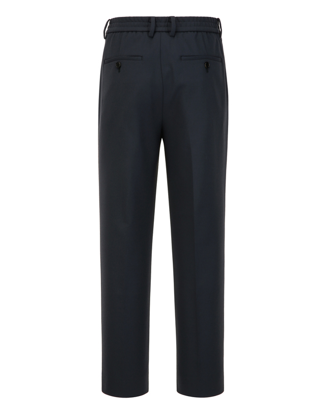 질스튜어트 뉴욕 남성 [RIOPELE][TAPERED-FIT] 컴포트 투턱 슬랙스 - 터콰이즈블루 진한 청록 착용컷