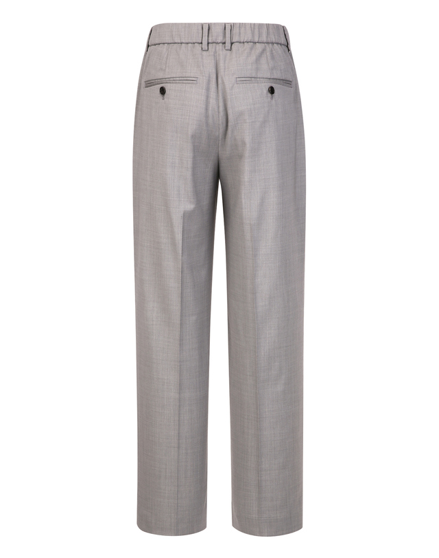 질스튜어트 뉴욕 남성 [MARZOTTO] [TAPERED-FIT] 울 블렌드 스트링 팬츠 - 라이트그레이 밝은 그레이 착용컷