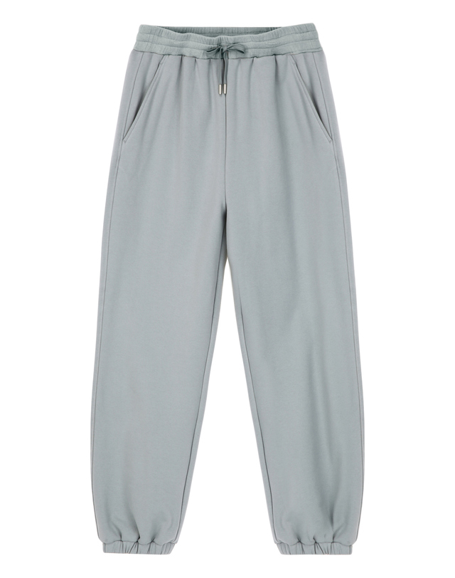 질스튜어트 뉴욕 남성 [NEWYORK SWEAT] UrbanShell 와이드핏 조거팬츠 - 라이트그린 밝은 초록 착용컷