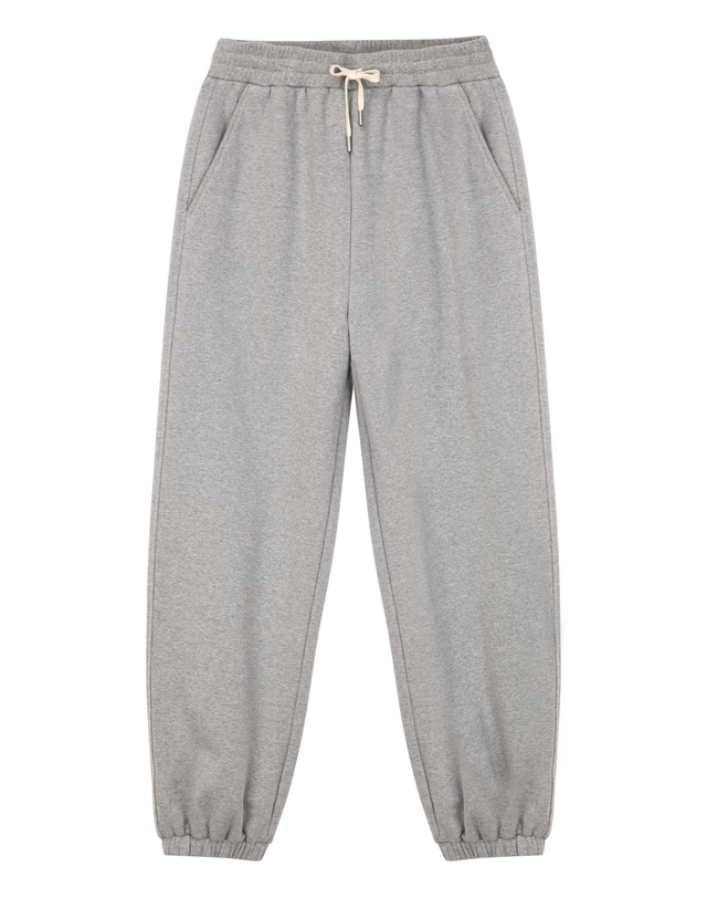 질스튜어트 뉴욕 남성 [NEWYORK SWEAT] UrbanShell 와이드핏 조거팬츠 - 그레이 착용컷