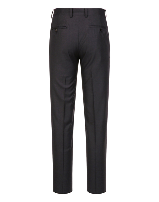 질스튜어트 뉴욕 남성 [E.ZEGNA 원단] [ORDINARY-FIT] 시그니처 솔리드 수트 팬츠 - 다크그레이 진한 그레이 착용컷