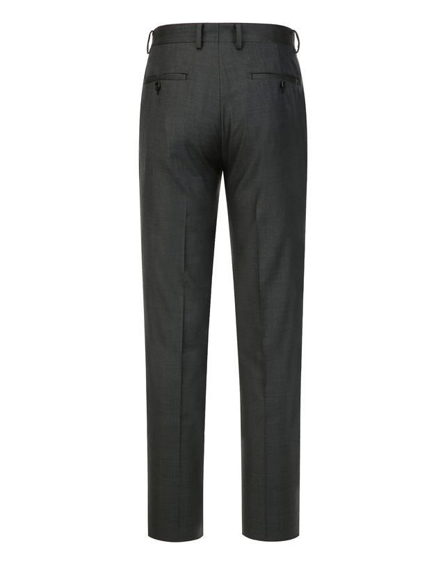 질스튜어트 뉴욕 남성 [E.ZEGNA 원단] [ORDINARY-FIT] 시그니처 마이크로 패턴 수트 팬츠 - 다크카키 진한 카키 착용컷