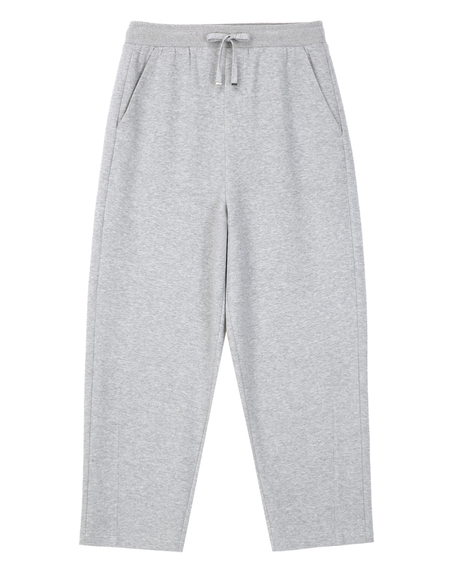 질스튜어트 뉴욕 남성 [NEW YORK SWEAT] UrbanShell 와이드핏 팬츠 - 라이트그레이 밝은 그레이 착용컷
