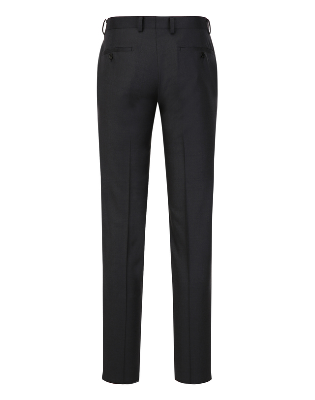질스튜어트 뉴욕 남성 [E.ZEGNA 원단] [ORDINARY-FIT] 시그니처 솔리드 수트 팬츠 - 다크그레이 진한 그레이 착용컷