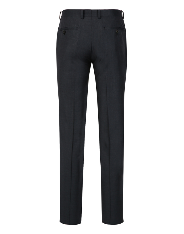 질스튜어트 뉴욕 남성 [E.ZEGNA 원단] [ORDINARY-FIT] 시그니처 투톤 수트 팬츠 - 다크터콰이즈블루 진한 청록 착용컷