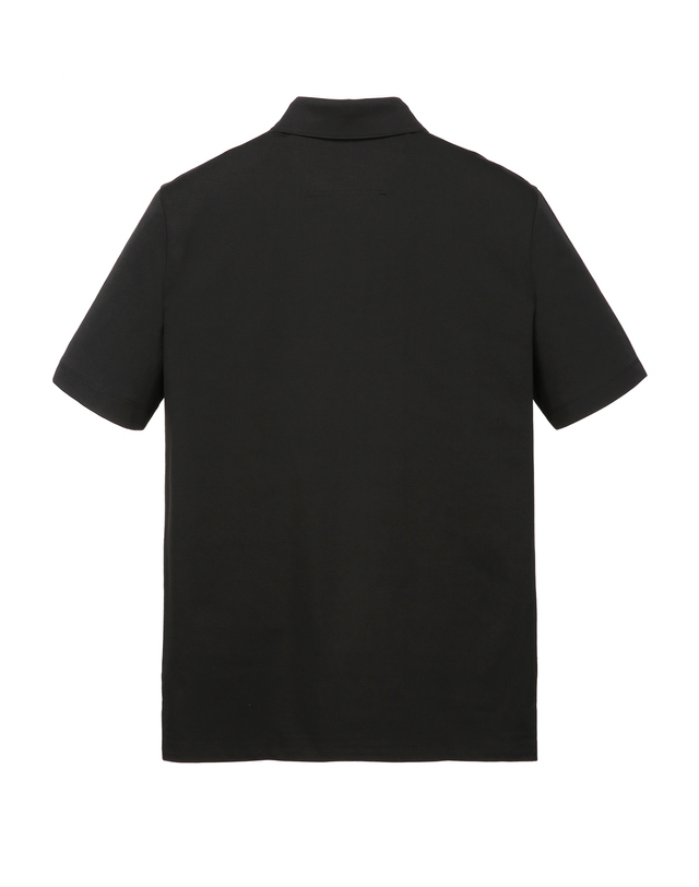질스튜어트 뉴욕 남성 [GENTLE JERSEY] 블랙 반팔 카라 레귤러핏 티셔츠 착용컷