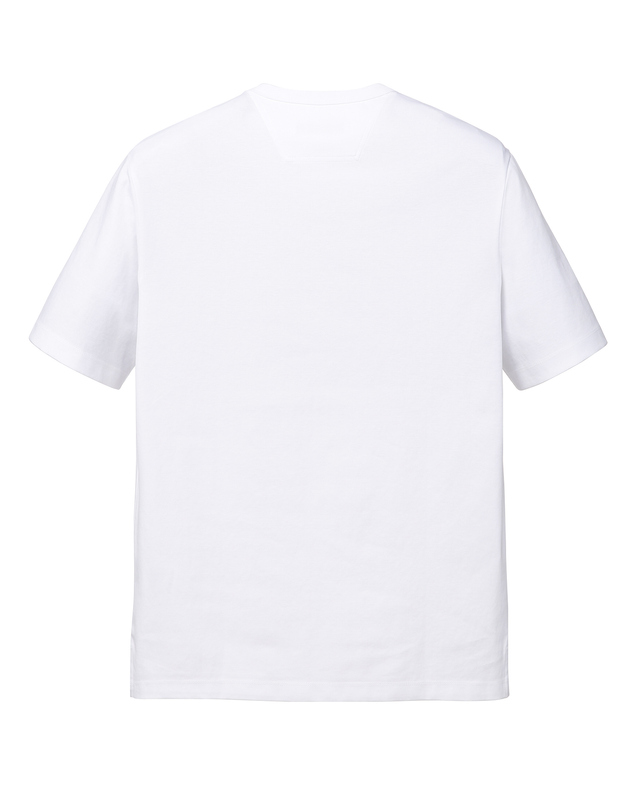 질스튜어트 뉴욕 남성 [GENTLE JERSEY] 화이트 반팔 레귤러핏 티셔츠 흰색 착용컷